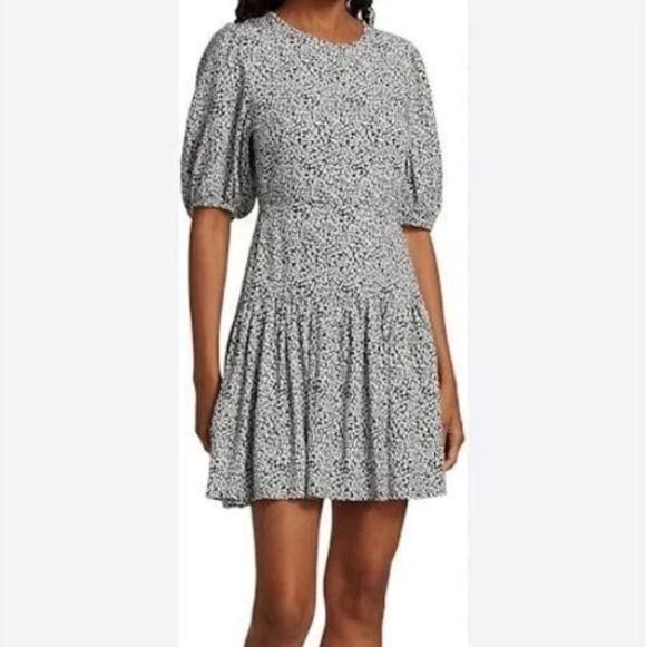 💙 Free People 'Dancing In The Dark' Floral Dress Size S Open Back 100% Viscose - Picture 2 of 11